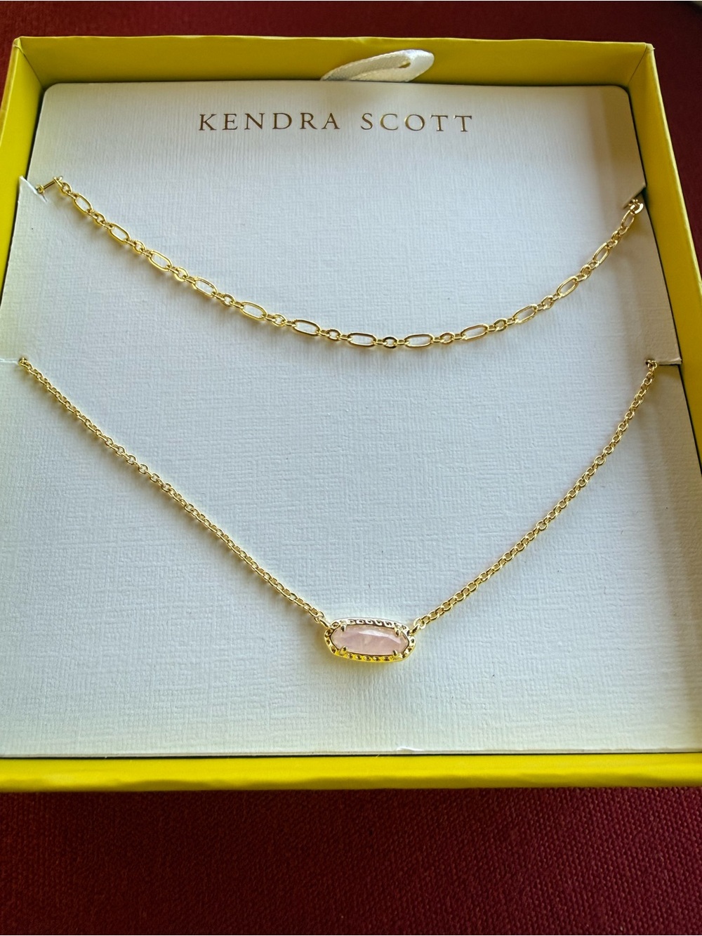 Kendra Scott Multi Strand Layered Necklace with Stone- New In Box